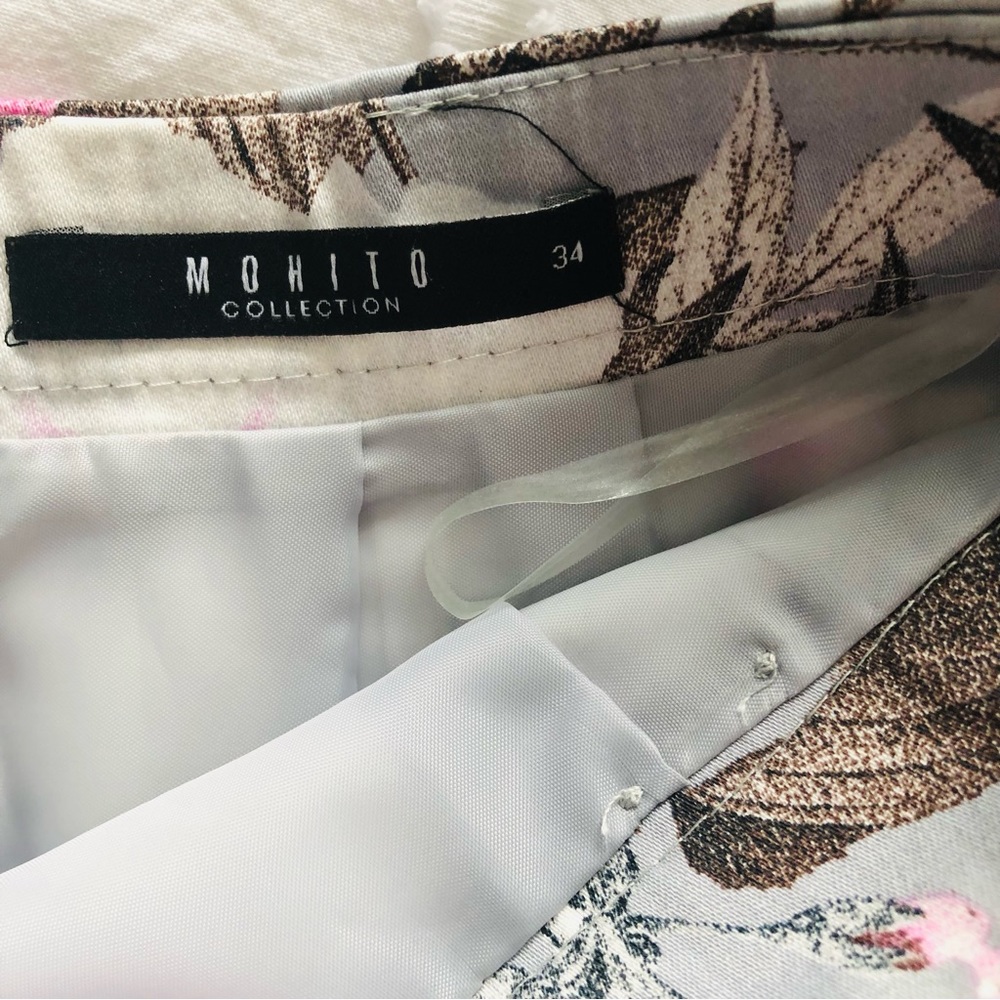 Mohito | Cotton Floral Pencil Skirt - Picture 8 of 9